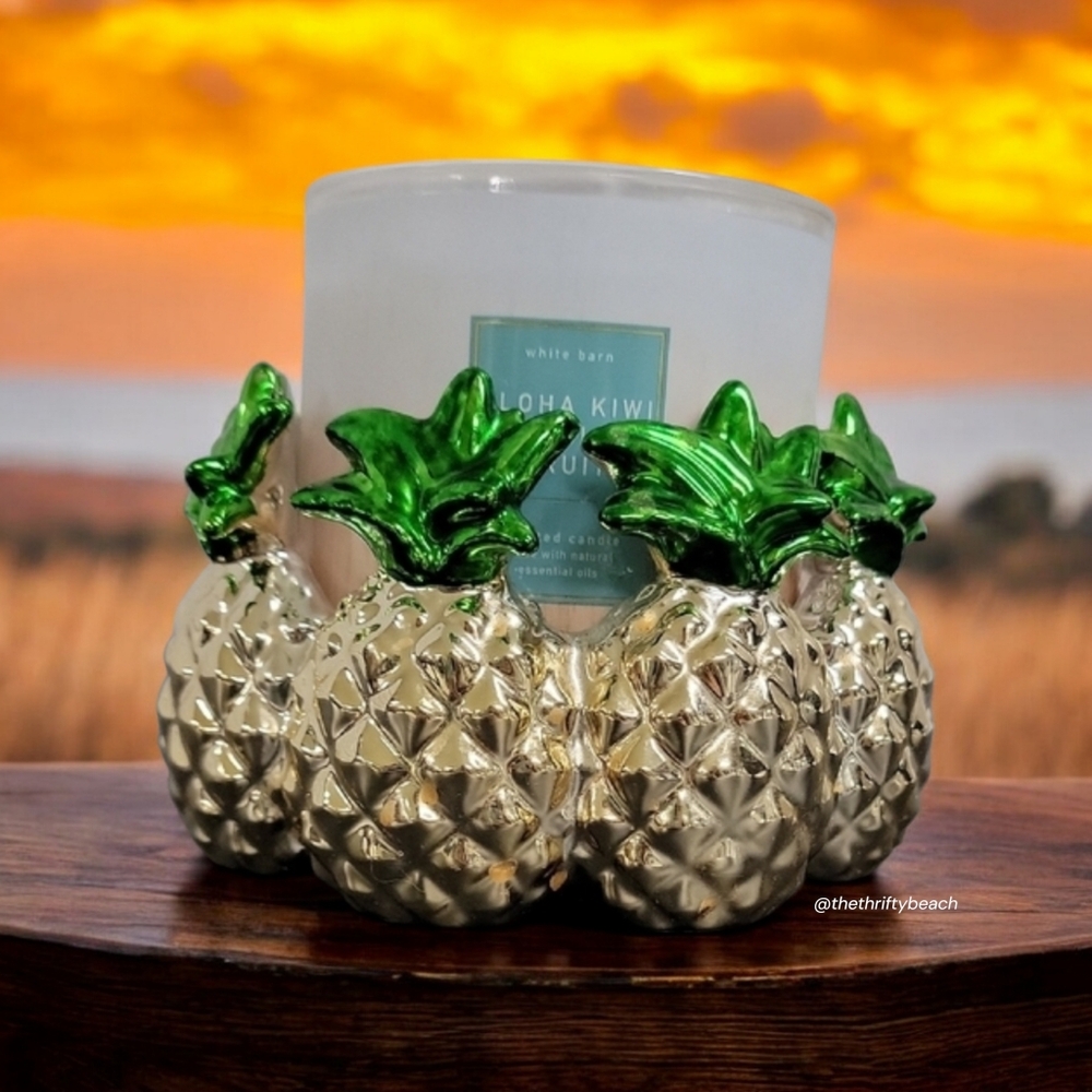Bath & Body Works 3-Wick Pineapple Candle Holder